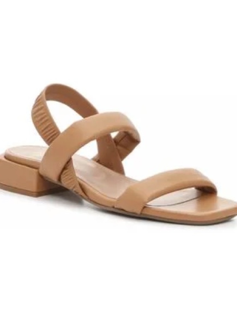 Sesto Meucci Tan Knotted Slide Sandals
